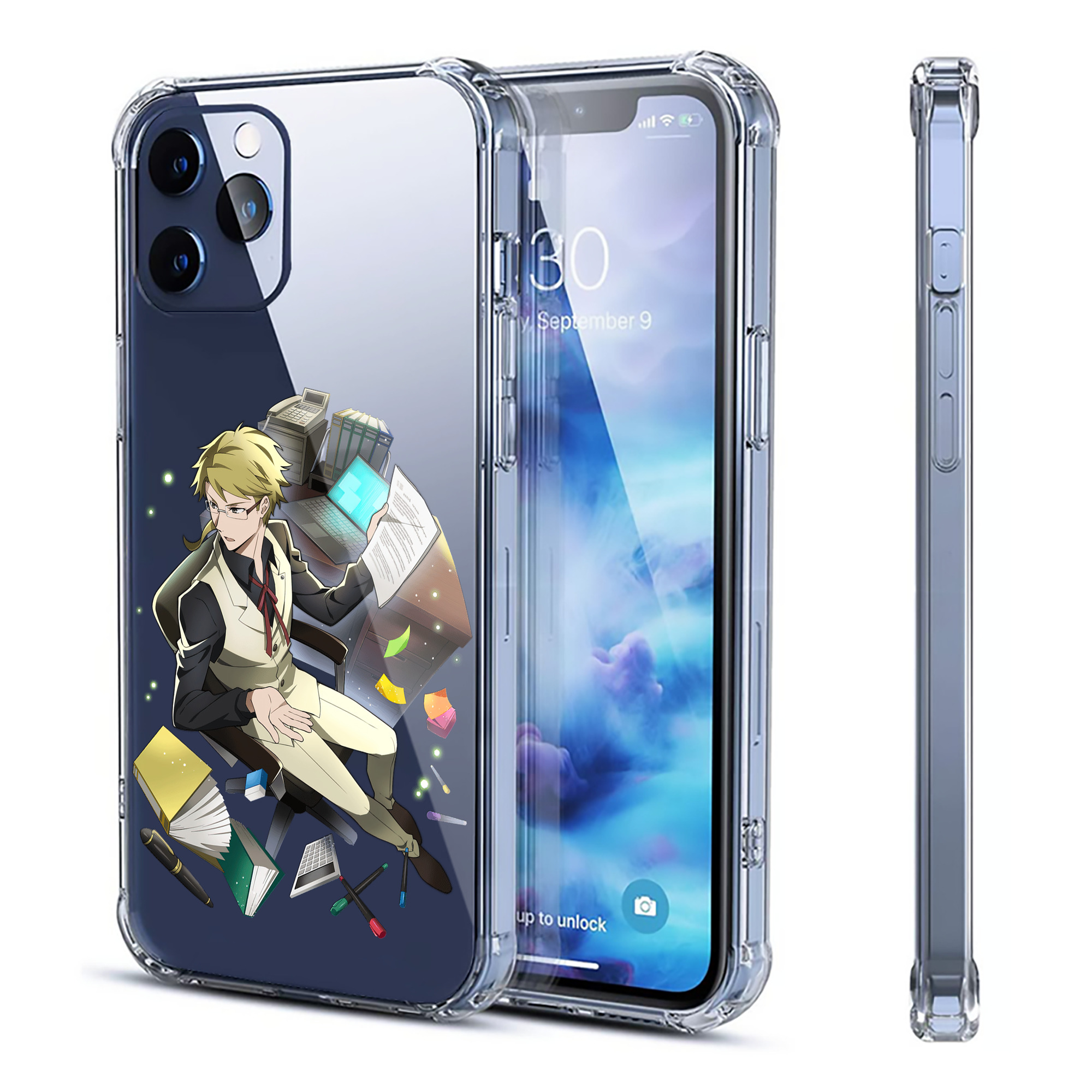 （画像用） 文豪ストレイドッグス Bungo Stray Dogs 【iPhone 12シリーズ対応】透明スマホケース（クリアソフトケース）